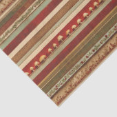  Vakantie Paddenstoel Holly Stripe Rood Neutraal Tissuepapier (Detail)