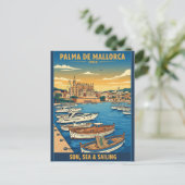 Vakantie Palma de Mallorca Spanje Briefkaart (Staand voorkant)