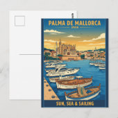 Vakantie Palma de Mallorca Spanje Briefkaart (Voorkant / Achterkant)