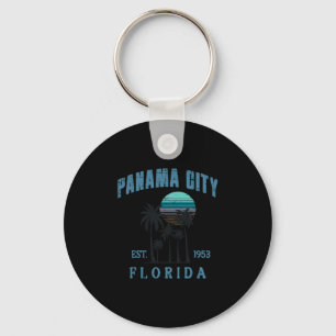 Vakantie Panama City Florida Est 1953 Zomer Mannen Sleutelhanger