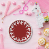 Vakantie Papier Borden Feestelijke rendieren Party Papieren Bordje (Feest)