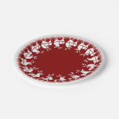 Vakantie Papier Borden Feestelijke rendieren Party Papieren Bordje (Gekanteld)