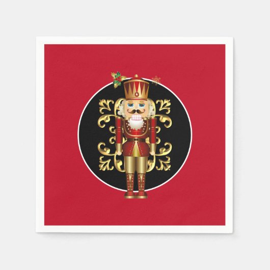 Vakantie papier servetten-notenkraker servet (Voorkant)