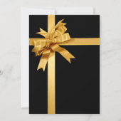 Vakantie partij Goud en Zwart Kaart (Achterkant)