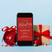 Vakantie Partij Kalligrafie Script Eenvoudig Kaart