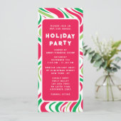 Vakantie Party Groovy Corporate Kerstfeest Kaart (Staand voorkant)