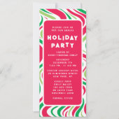 Vakantie Party Groovy Corporate Kerstfeest Kaart (Voorkant)