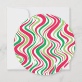 Vakantie Party Groovy Corporate Kerstfeest Kaart (Achterkant)