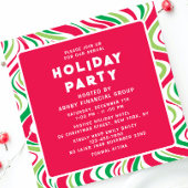 Vakantie Party Groovy Corporate Kerstfeest Kaart