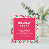 Vakantie Party Groovy Corporate Kerstfeest Kaart (Staand voorkant)