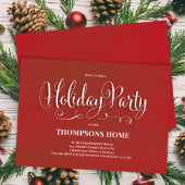 Vakantie Party Kalligrafie Script feestelijk Kaart