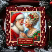 Vakantie Party Servetten Rood Goud Groen Claus Des