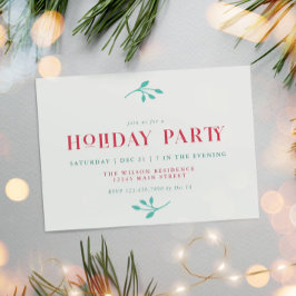 Vakantie Party Uitnodiging Kerstfeest Uitnodigen