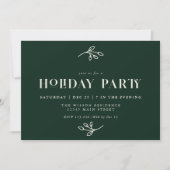 Vakantie Party Uitnodiging Kerstfeest Uitnodigen (Voorkant)