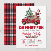Vakantie Party Uitnodiging, Oh wat leuk uitnodigen Kaart (Voorkant / Achterkant)