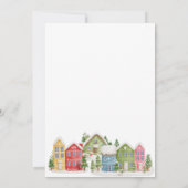 Vakantie Party Uitnodiging Vier het seizoen (Achterkant)