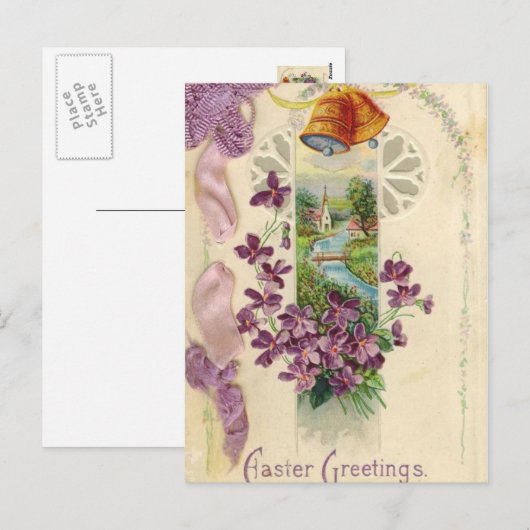  Vakantie Pasen Groet Briefkaart (Voorkant / Achterkant)