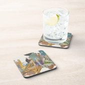  vakantie, passagiersschip op dek bier onderzetter (Rechterzijde)