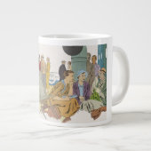  vakantie, passagiersschip op dek grote koffiekop (Voorkant rechts)