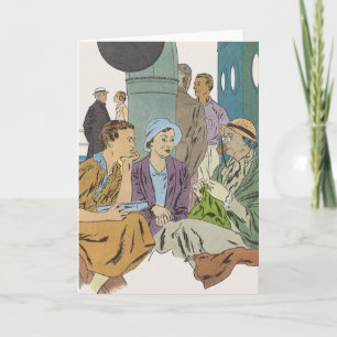  vakantie, passagiersschip op dek kaart