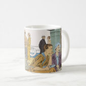  vakantie, passagiersschip op dek koffiemok (Voorkant rechts)