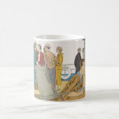  vakantie, passagiersschip op dek koffiemok (Center)