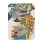  vakantie, passagiersschip op dek magneet (Verticaal)