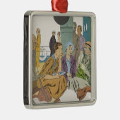  vakantie, passagiersschip op dek metalen ornament (Rechts)