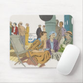  vakantie, passagiersschip op dek muismat (Met muis)