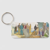  vakantie, passagiersschip op dek sleutelhanger (Achterkant)