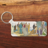 vakantie, passagiersschip op dek sleutelhanger (Achterkant)