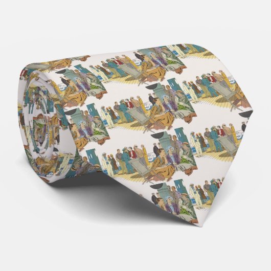  vakantie, passagiersschip op dek stropdas (Opgerold)