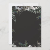 Vakantie Pastel Greenery Kerstfeest Uitnodiging (Achterkant)