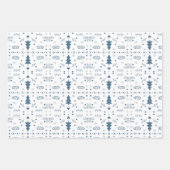 Vakantie Patroon 2 Inpakvellen - set van 3 Inpakpapier Vel (Voorkant)