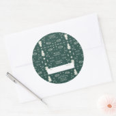 Vakantie Patroon Sticker - Groen - Set van 6 (Envelop)