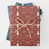 Vakantie Patroon Wrapping Sheets - Set van 3 Inpakpapier Vel