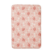 Vakantie Paws & Botten Kerstpatroon Badmat (Voorkant Verticaal)