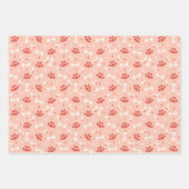 Vakantie Paws & Botten Kerstpatroon Inpakpapier Vel (Voorkant)