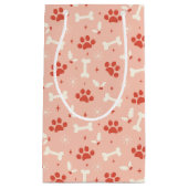 Vakantie Paws & Botten Kerstpatroon Klein Cadeauzakje (Voorkant)