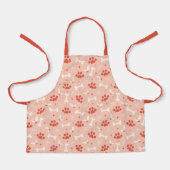 Vakantie Paws & Botten Kerstpatroon Schort (Voorkant)