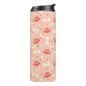 Vakantie Paws & Botten Kerstpatroon Thermosbeker (Gedraaid links)