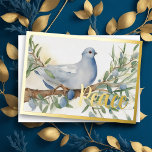 Vakantie Peace Dove Olive Branch Folie Feestdagenkaart<br><div class="desc">Vakantie Peace Dove Olive Branch</div>