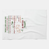 Vakantie Pecan Pie Recept Kerstmis Theedoek (Horizontaal)