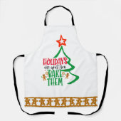 vakantie peperkoek Cookie Design Schort (Voorkant)