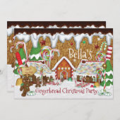 Vakantie peperkoek Koekje Kerstfeest Kaart (Voorkant / Achterkant)