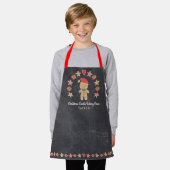 Vakantie peperkoek Man Kind bakbemanning krijtbord Schort (Gedragen)