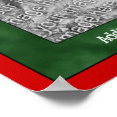 Vakantie peperkoek mannen Creëer Uw eigen foto Poster (Hoek)