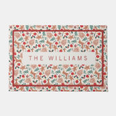 Vakantie peperkoek, rendier en kerstboom deurmat (Voorkant)