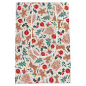 Vakantie peperkoek, rendier en kerstboom medium cadeauzakje (Achterkant)