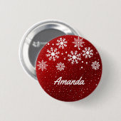 Vakantie Pin met naam Ronde Button 5,7 Cm (Voorkant /achterkant)